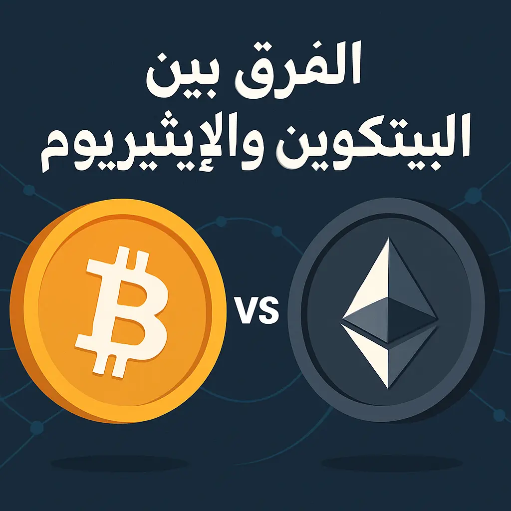 الفرق بين BTC و ETH
