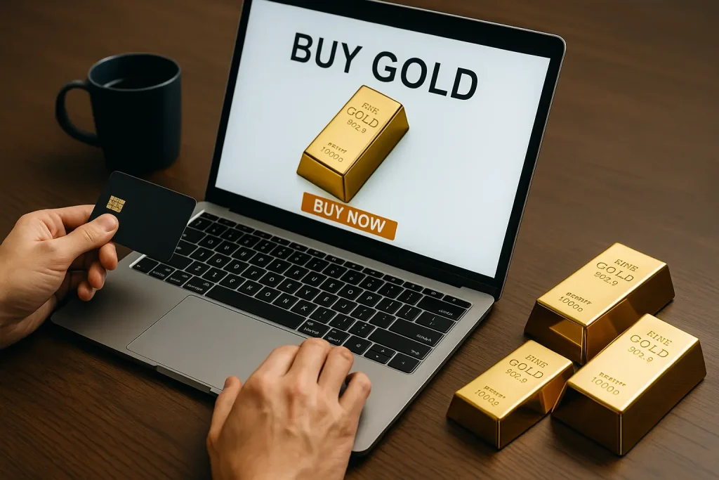 كيفية شراء الذهب عبر الإنترنت
