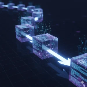 كتل بيانات متصلة بتقنية البلوكشين العملات الرقمية